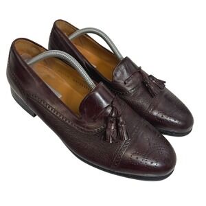 Mezlan Havana Tassel Cap Toe Mens‎ Leather Loafers Brown 10.5 W